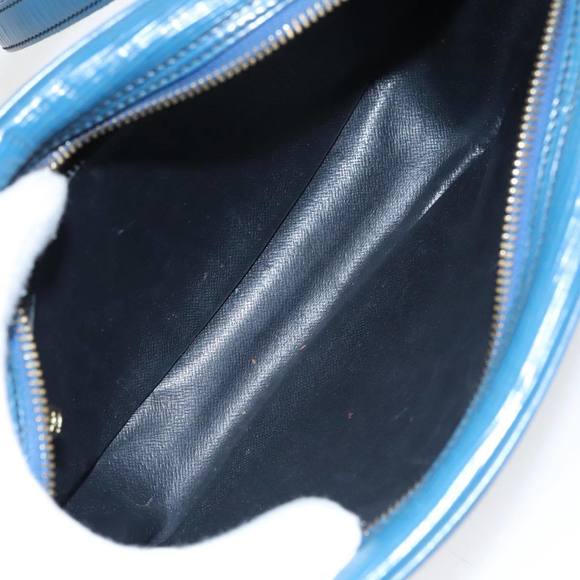 LOUIS VUITTON Epi June Feuille Shoulder Bag Blue M52155 LV Auth 100474 - Picture 10 of 16